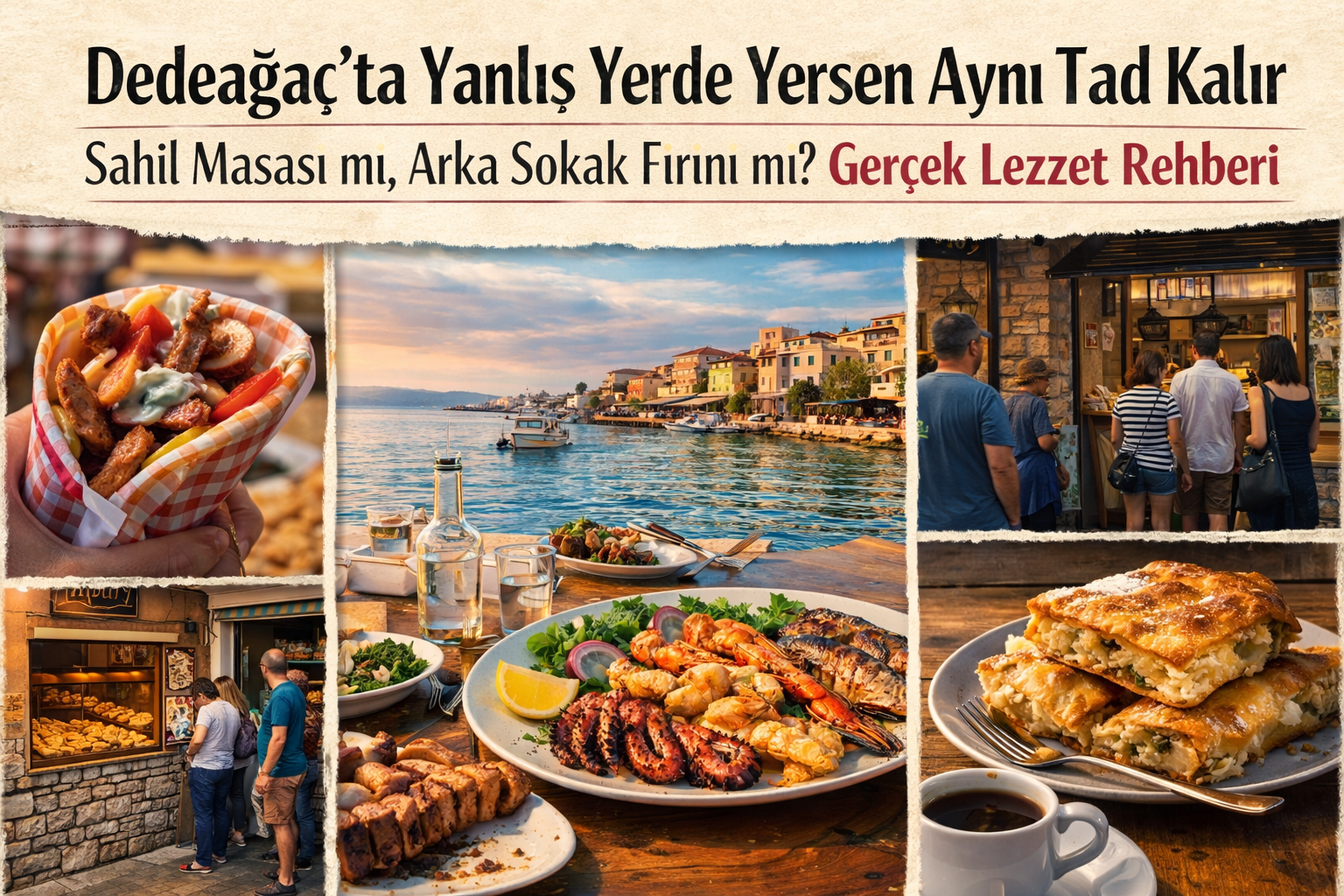 Yunanistan Dedeağaç’ta Ne Yenir? (Gerçek Deneyim + Karar Rehberi)